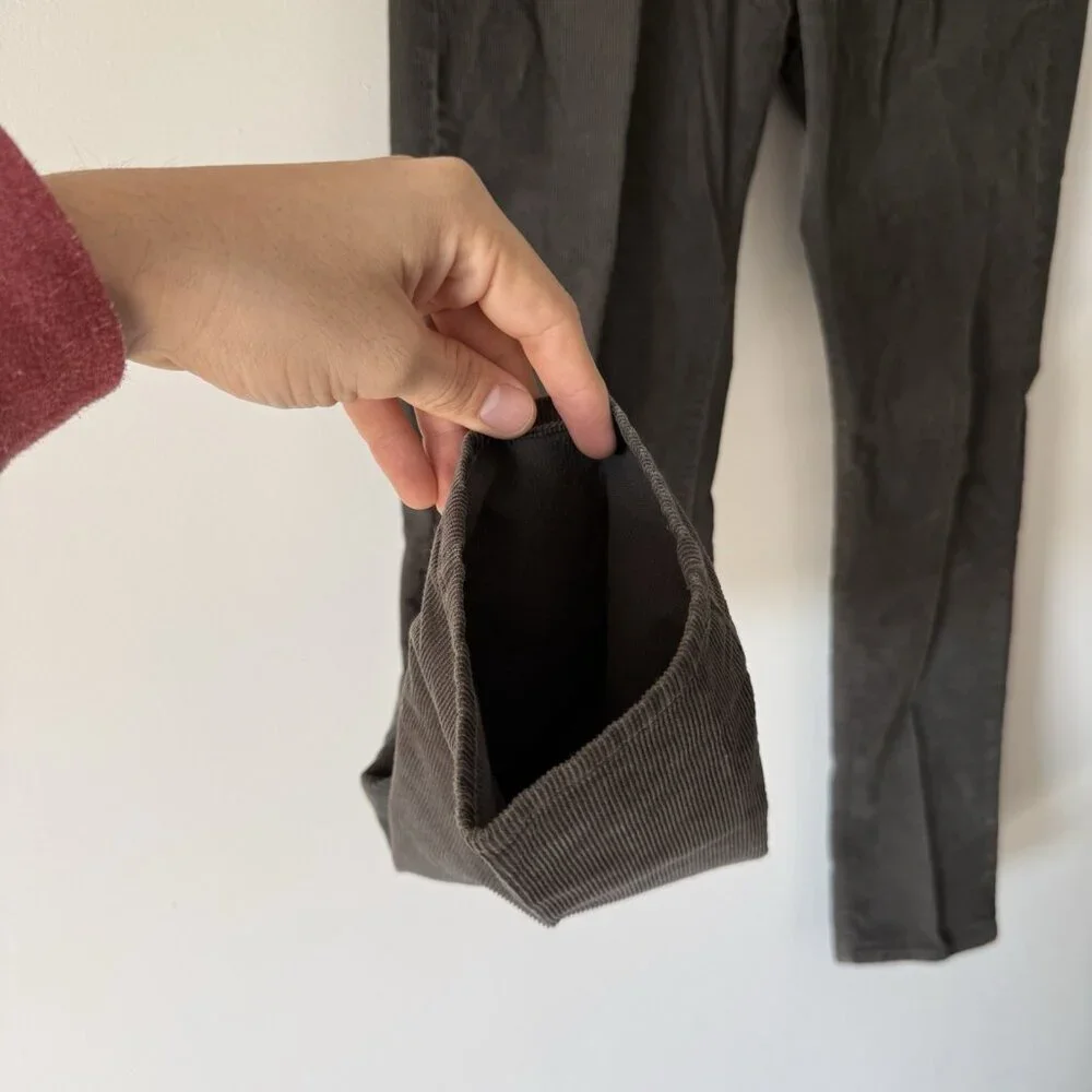 J.Crew‎ 484 Slim Fit Corduroy Pants Mens W36 L32 Gray Everyday Casual Travel